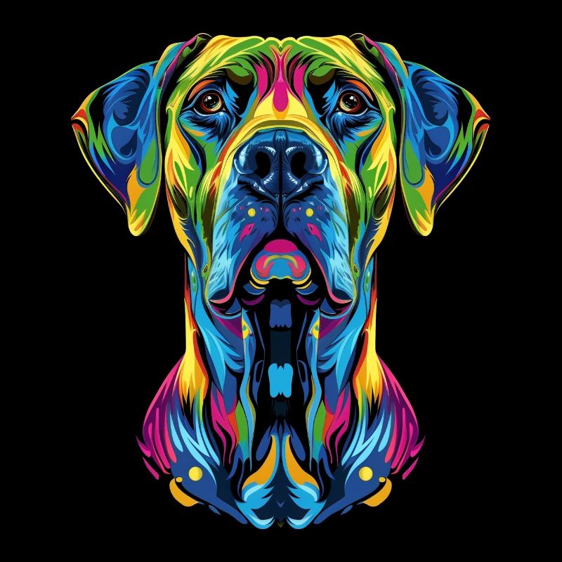 Chien Rhodesian Ridgeback Popart