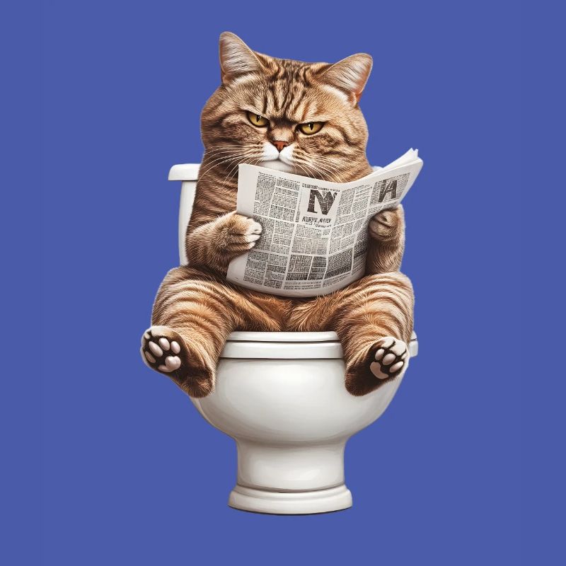 Drôle de chat chat propriétaire de chat Loo Cat Pet