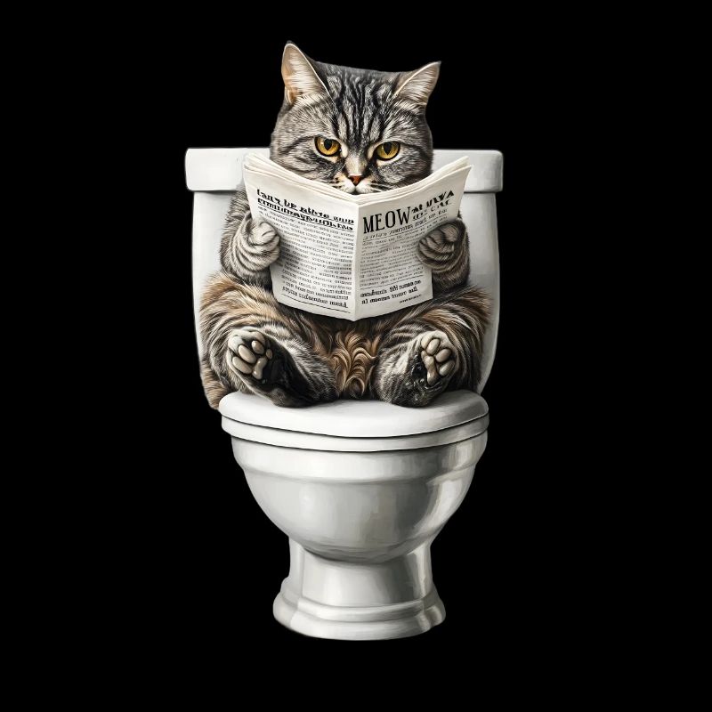 Drôle de chat chat propriétaire de chat Loo Cat Pet