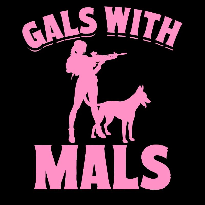 Filles malinois belges avec mals