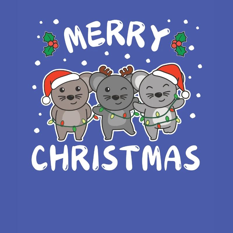 Joyeux Noël Mignon Souris de Noël