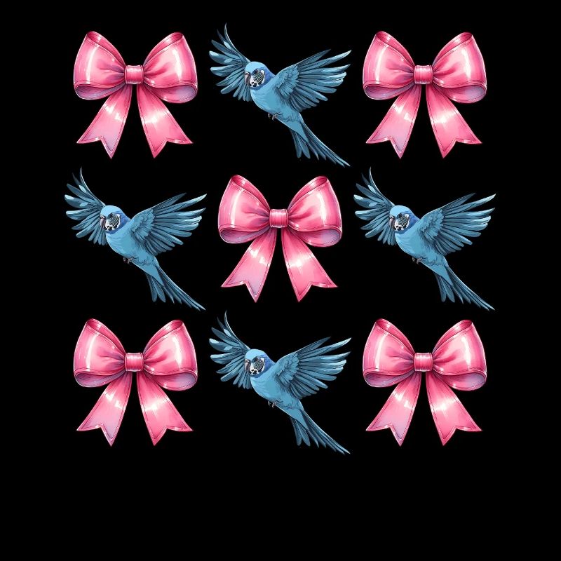 Coquette Bow Budgie Parakeet Parrot