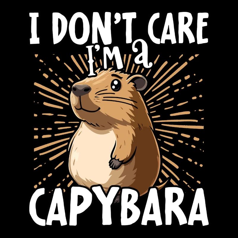 I don't care I'm a capybara - sweet capybara