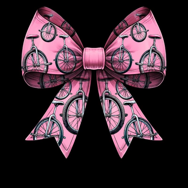 Coquette Bogen Einradfahren Einrad Muster Rosa