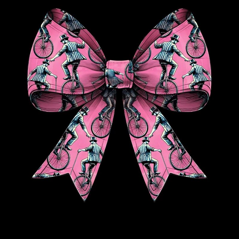 Coquette Bow Einrad Einradfahrendes Mädchen