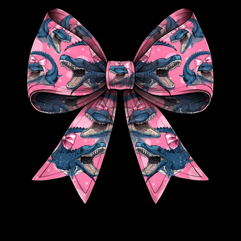 Coquette Bogen Mosasaurus Dinosaurier Muster