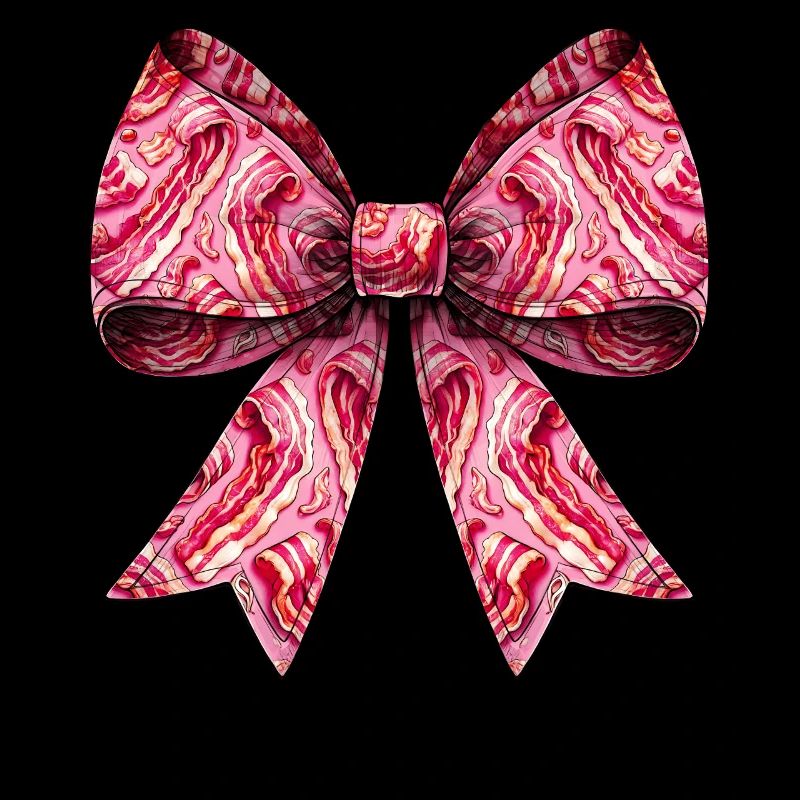 Coquette Bow Bacon Strips Pattern