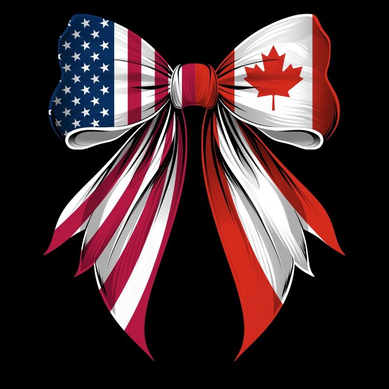 Coquette Bow Canada Roots Heritage Canadian Pride