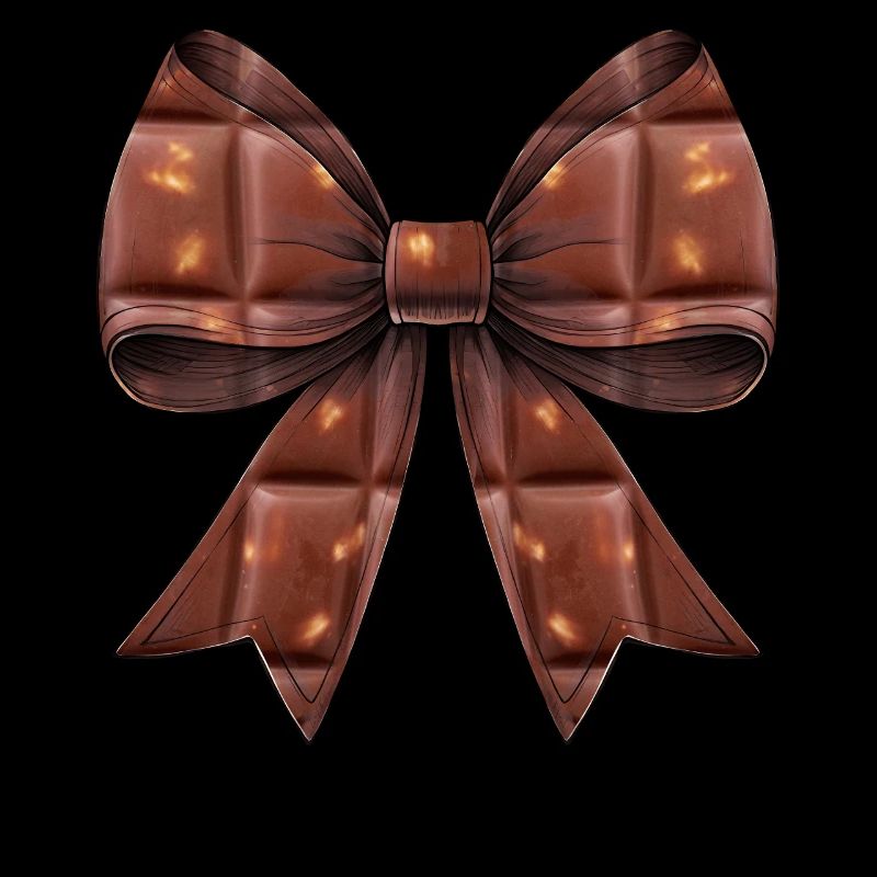 Coquette Bow Chocolate Candy Bar Pattern