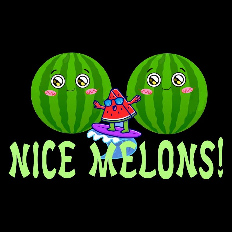 Beautiful melons! Watermelon Puns Summer Breakfast