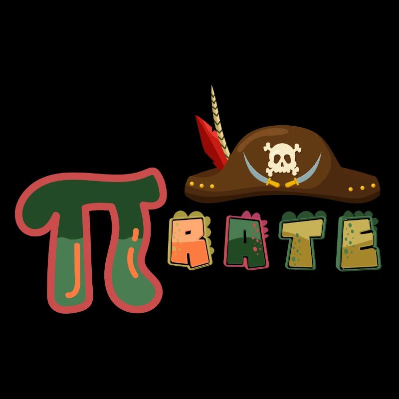 Pi Rate Math Science Geek Funny Pirate Hat Pi Day
