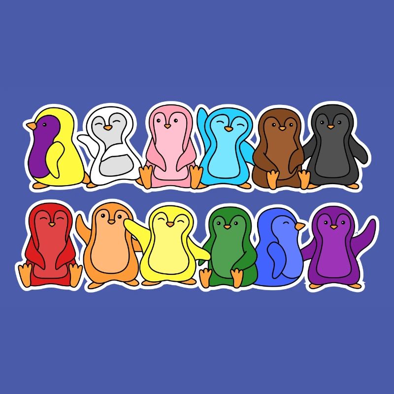 Fierté Progrès Flag Penguins Egalité