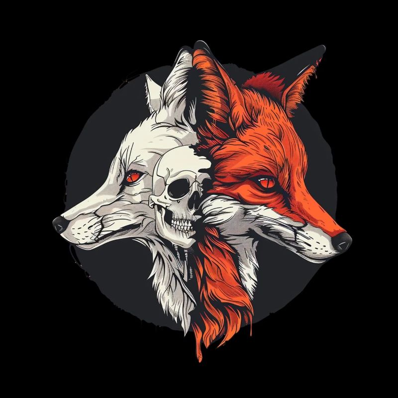 Halloween Fox Skeleton