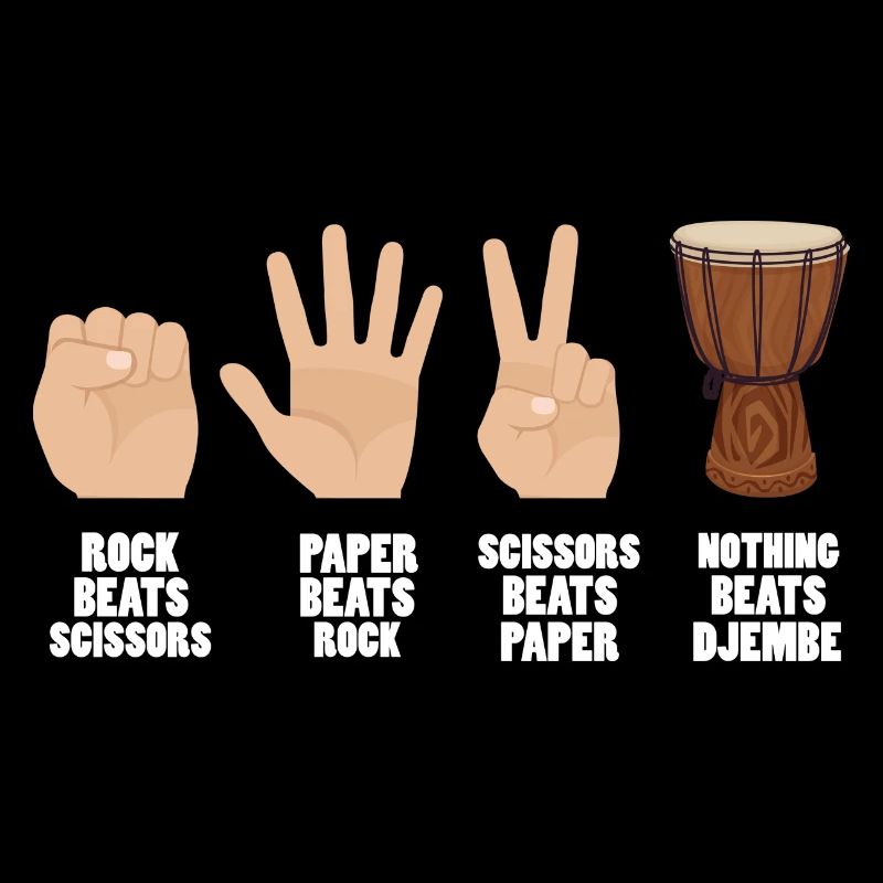 rock paper scissors djembe