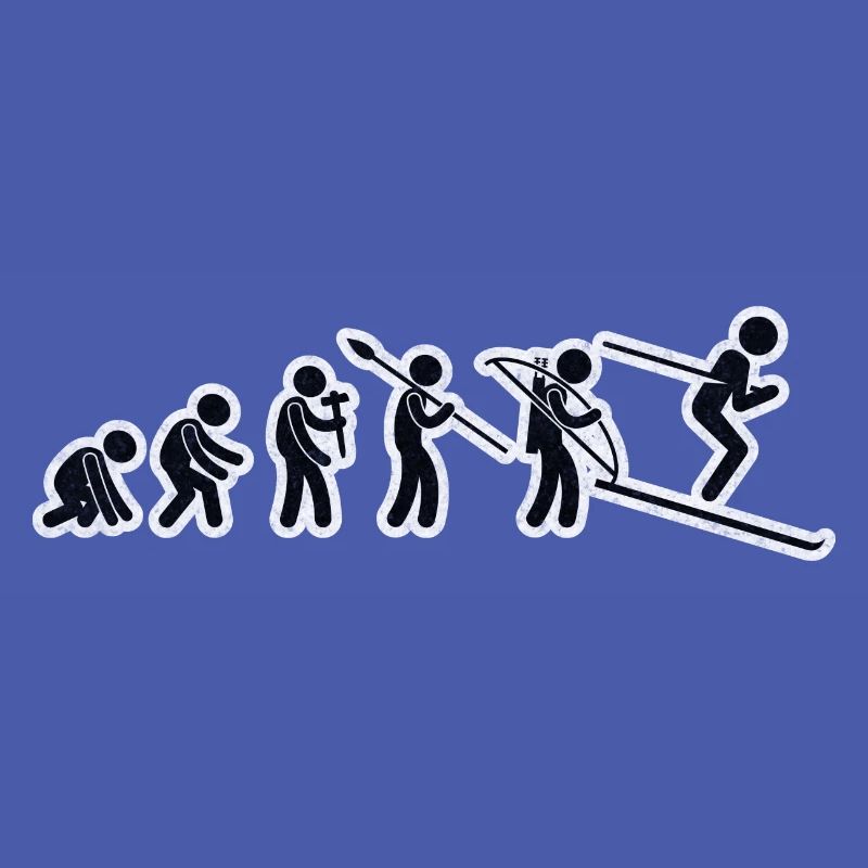 Evolution Ski Black Grunge