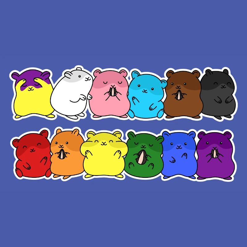 Fierté Progrès Flag Hamster Egalité