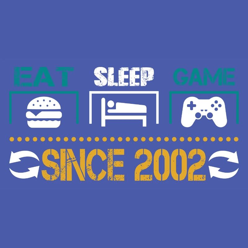 Eat, Sleep, Game, Repeat, Controller, since 2002