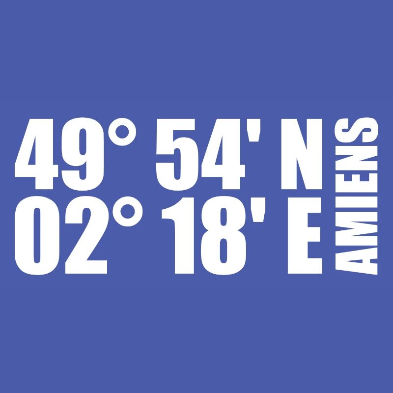 Coordonnées d’Amiens