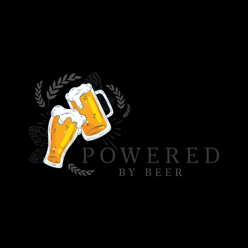 Powered by Beer Bier Trinkspruch