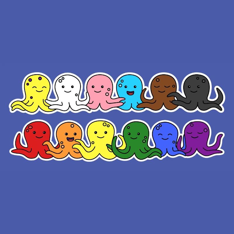 Fierté Progrès Flag Octopus Egalité