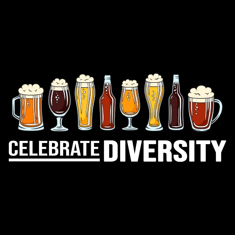 Bier Biergarten Trinkspruch Biersorten "Diversity"