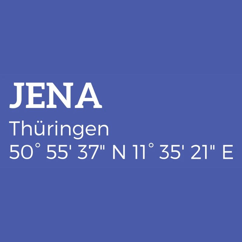 Iéna, Thuringe les coordonnées