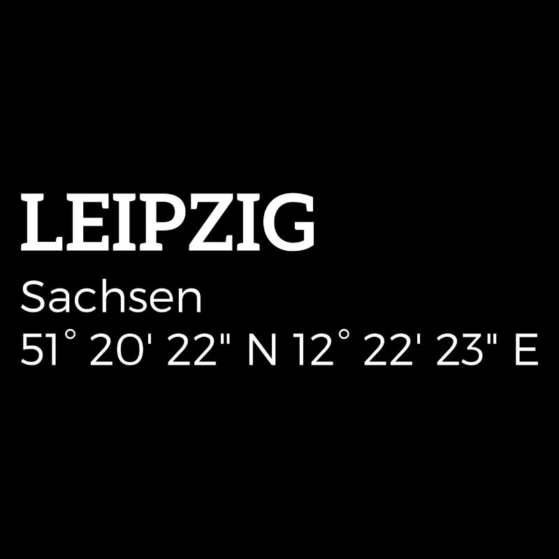 les coordonnées Leipzig Saxe