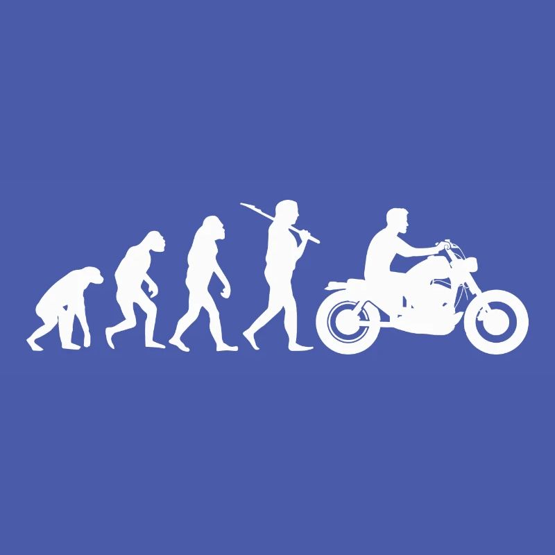 Evo Motorrad Motorradfahrer Biker Evolution