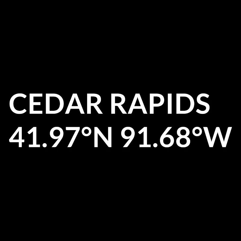 Cedar Rapids, Iowa, USA Coordinates