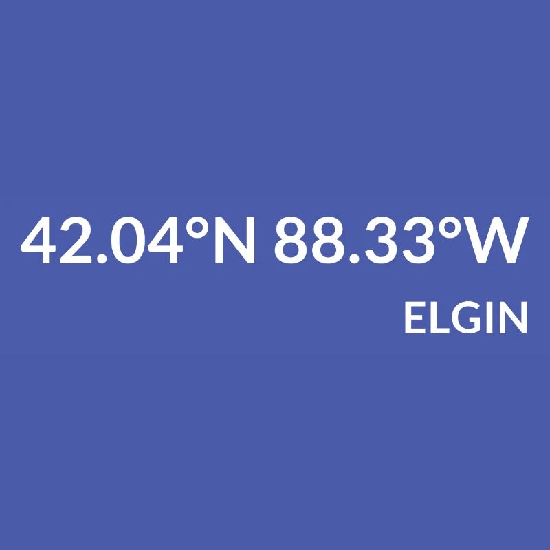 Elgin, Illinois, USA Coordinates