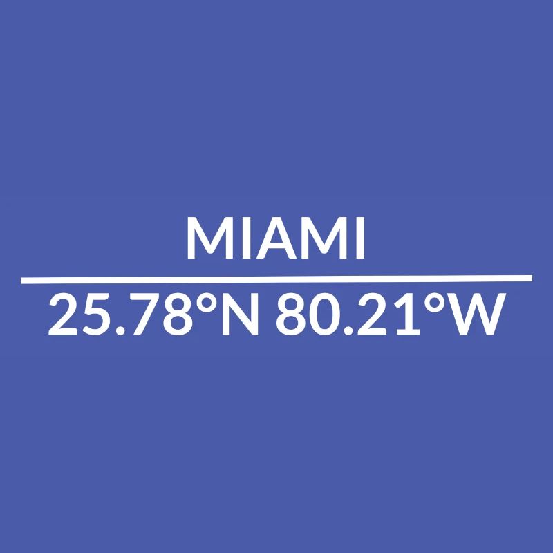 Miami Florida USA Coordinates