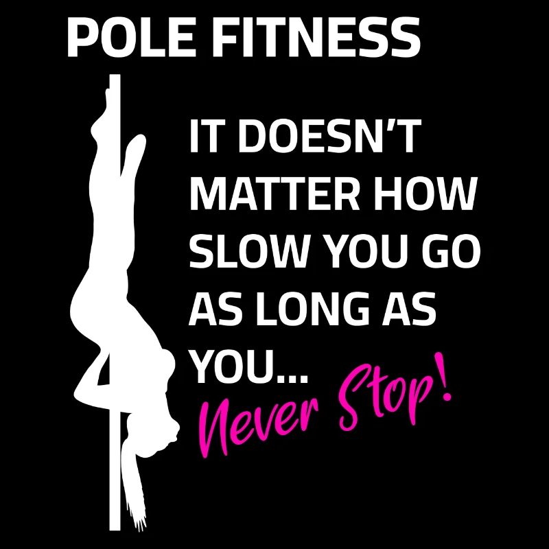 Pole Dance Sprüche tanzen lernen Silhouette Tänzer
