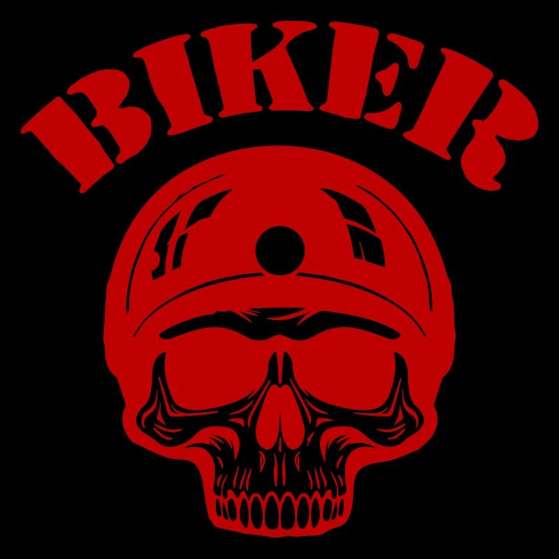 Skelett Biker