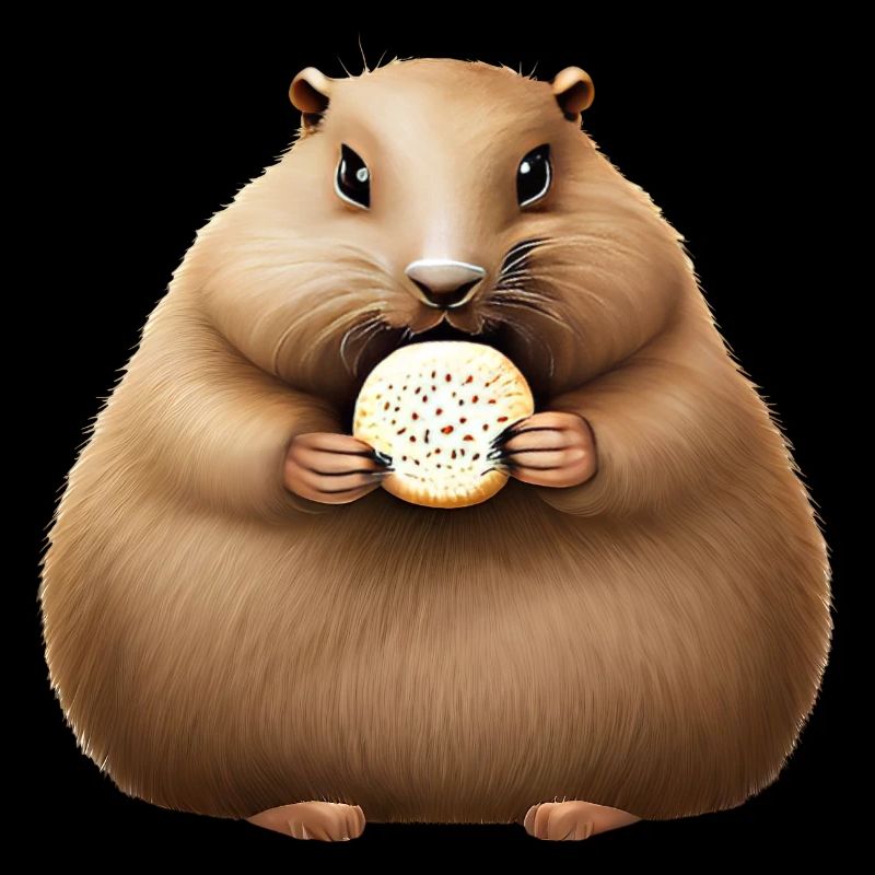 Groundhog with Cracker