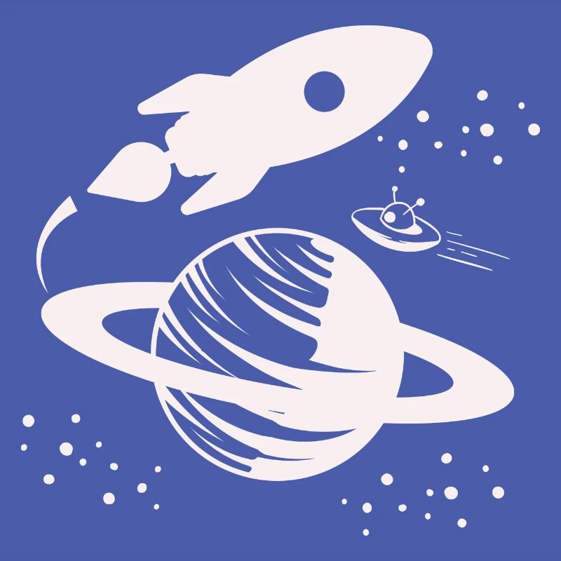 Astronaute - Space Rocket Universe Planet