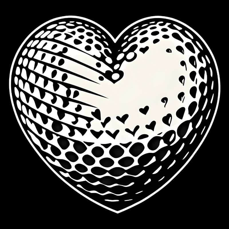 Ich liebe Golf Herz