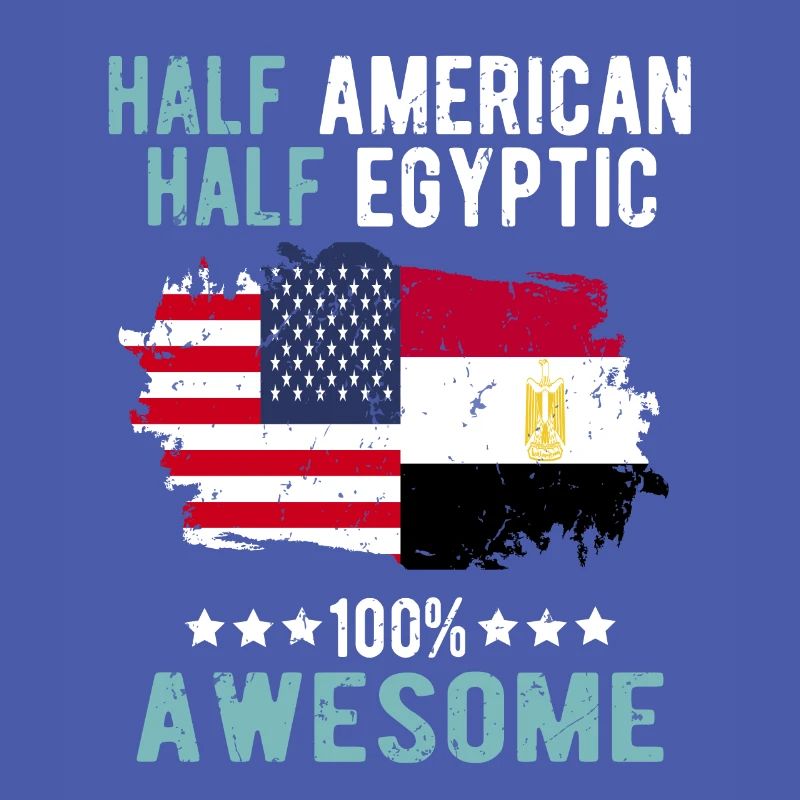 Half American, half Egyptian
