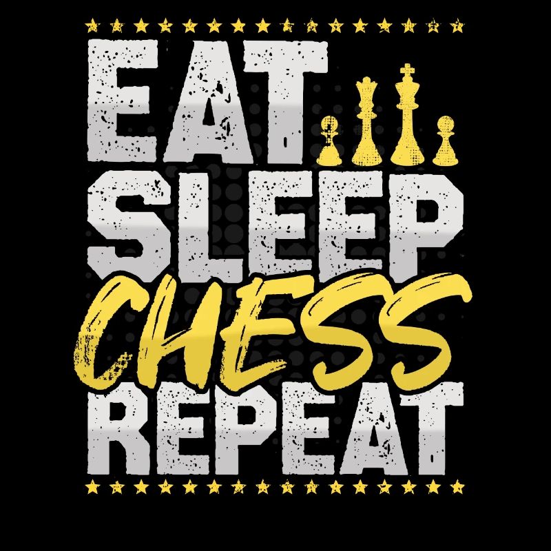 Schach Eat Sleep Repeat Schachbrett Chess Schach