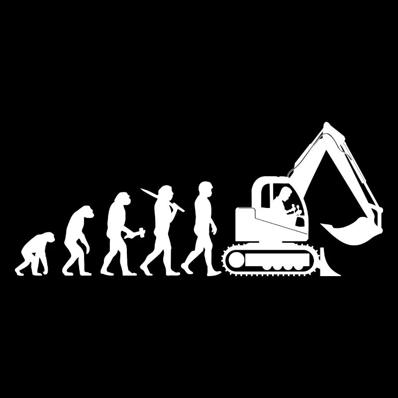 Baggerfahrer Baggerführer Evolution Geschenk
