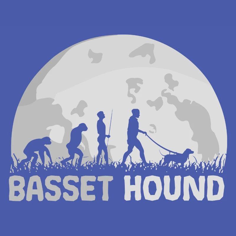 Basset Hound Chien Evolution Lune