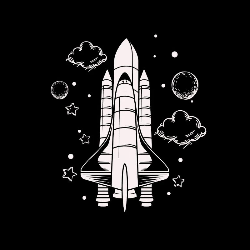 Vaisseau spatial - Astronaute spatial de fusée