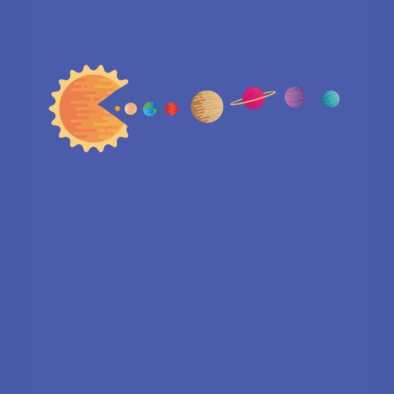 Funny Sun Planets Outer Space Galaxy Solar System