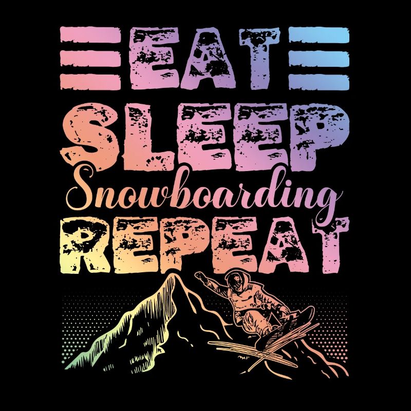 Manger Dormir Snowboard Répéter