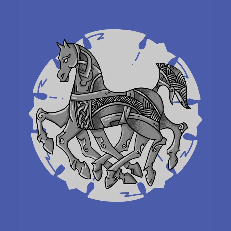 Odins Pferd Sleipnir ein cooles Wikinger Design