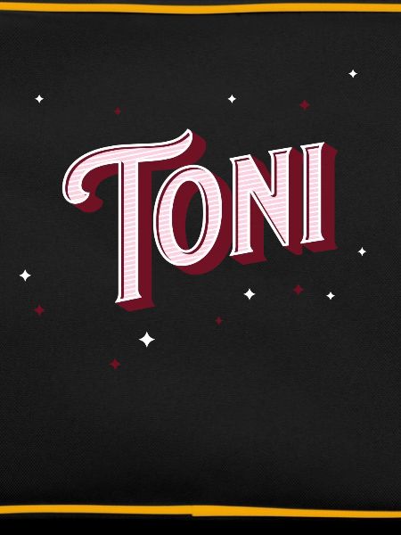 Toni's name personalized