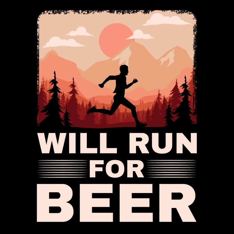 Will Run For Beer Lustige Läufer