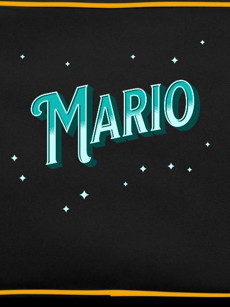 Mario's name personalized