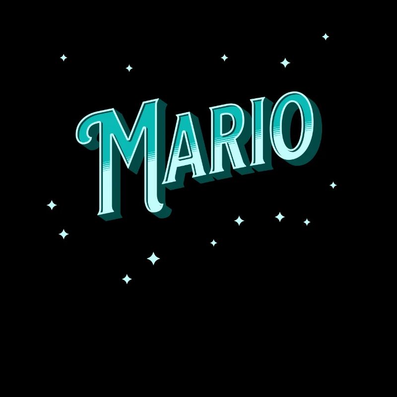 Mario's name personalized