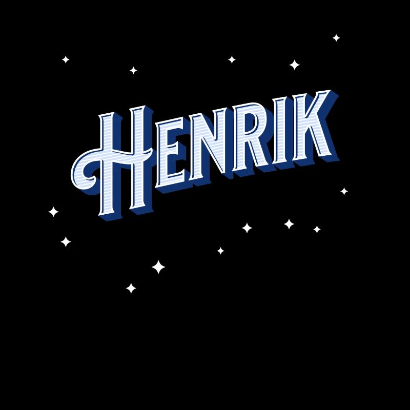 Henrik's name personalized