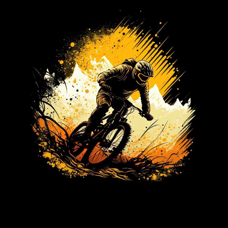 Conception cool de descente de VTT pour les fans de VTT